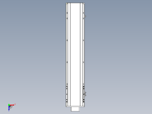 MTH17标准螺杆滑台[MTH17-L#-700-BM-P40-C3]俯视缩略图
