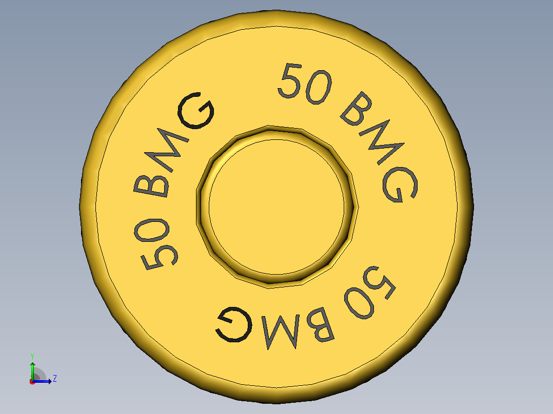 50 BMG雷明顿左视图