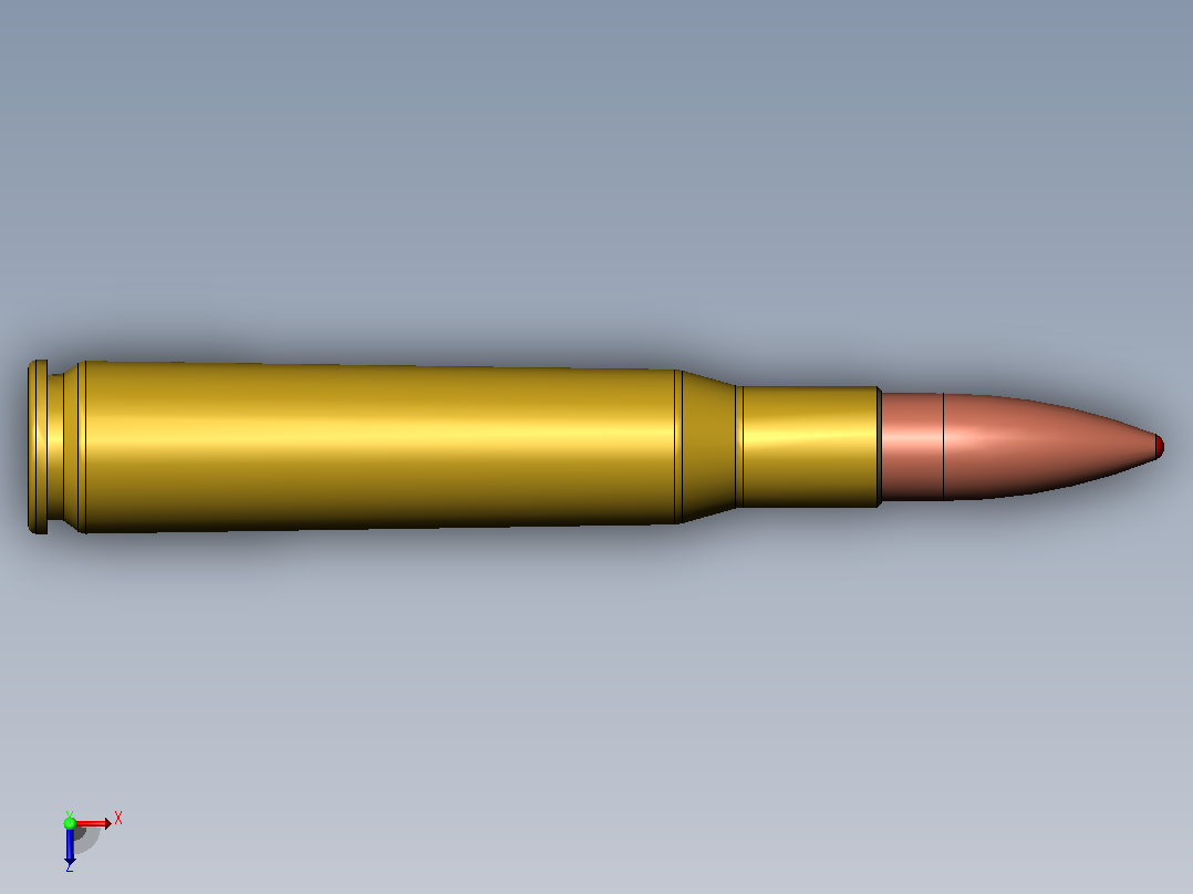 50 BMG雷明顿俯视图