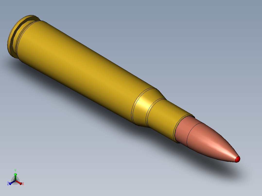 50 BMG雷明顿正等轴测图