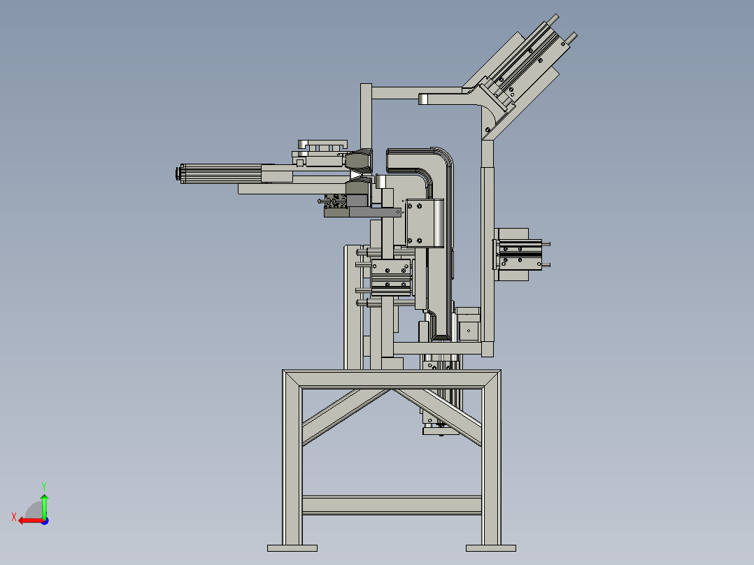 进烟口焊接工装后视图