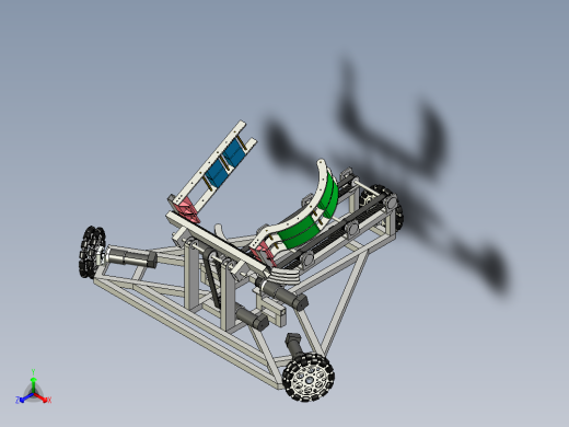 全向轮三角底盘小车