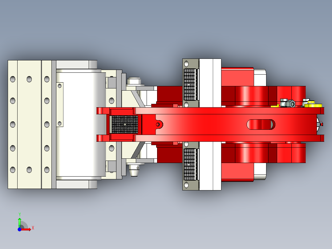 钻头操纵器夹爪前视图