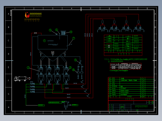 石灰石粉气力输送系统图