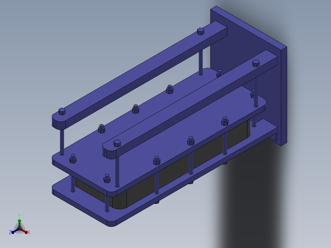 12m2型换热器正等轴测图