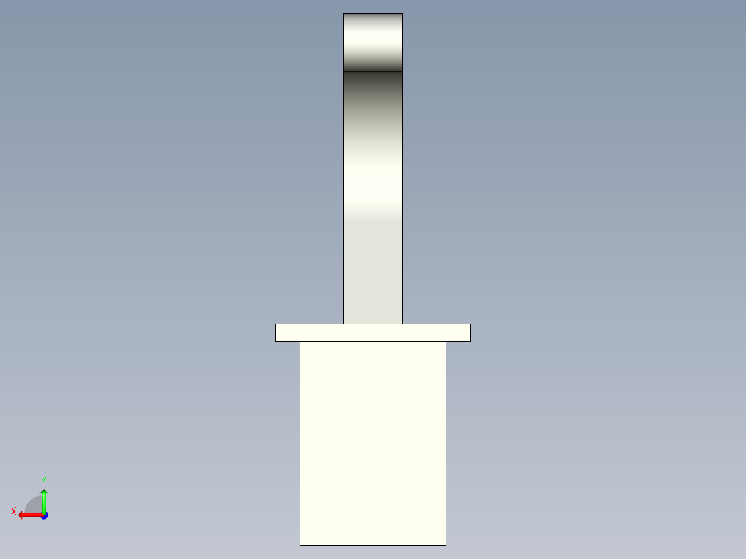 折叠挂钩后视图