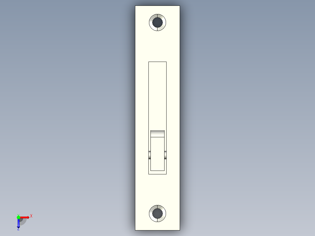 折叠挂钩俯视图