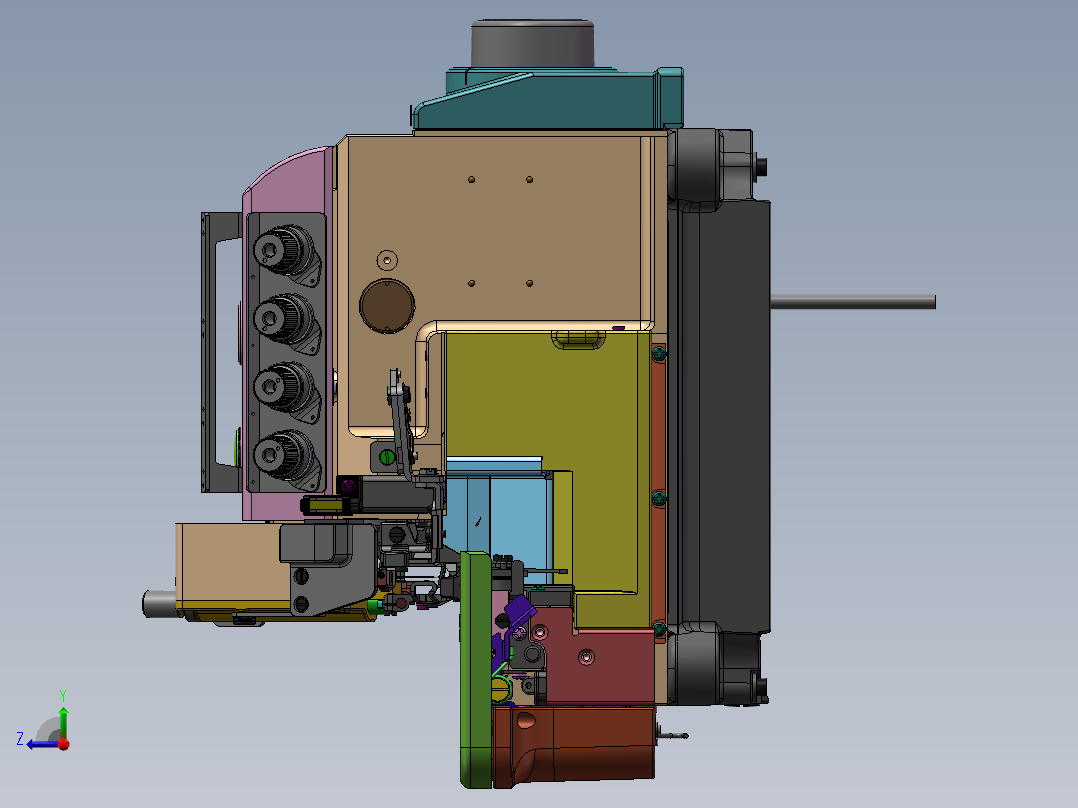 工业缝纫机 包缝机1241946===700右视图