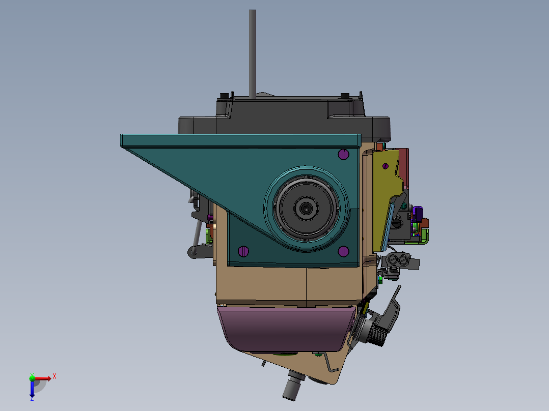 工业缝纫机 包缝机1241946===700俯视图