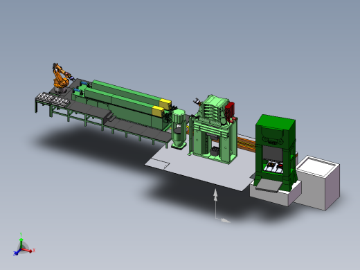 大型机器人装配流水线
