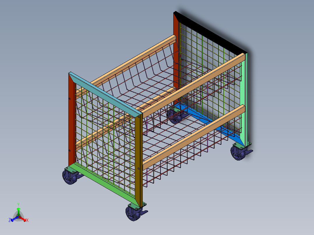 围栏搬运周转拣货车