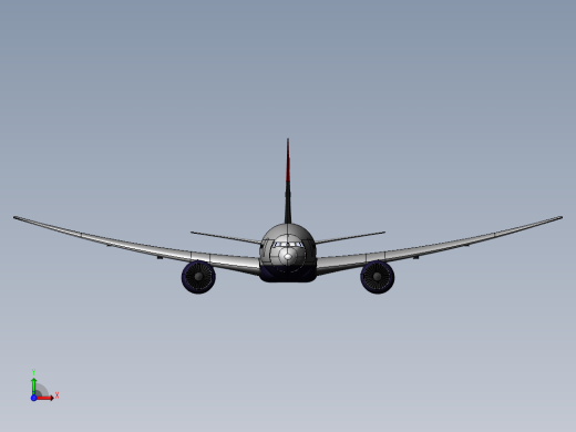 马航失踪的波音777前视缩略图