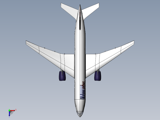 马航失踪的波音777俯视缩略图
