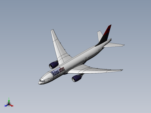 马航失踪的波音777正等轴测缩略图