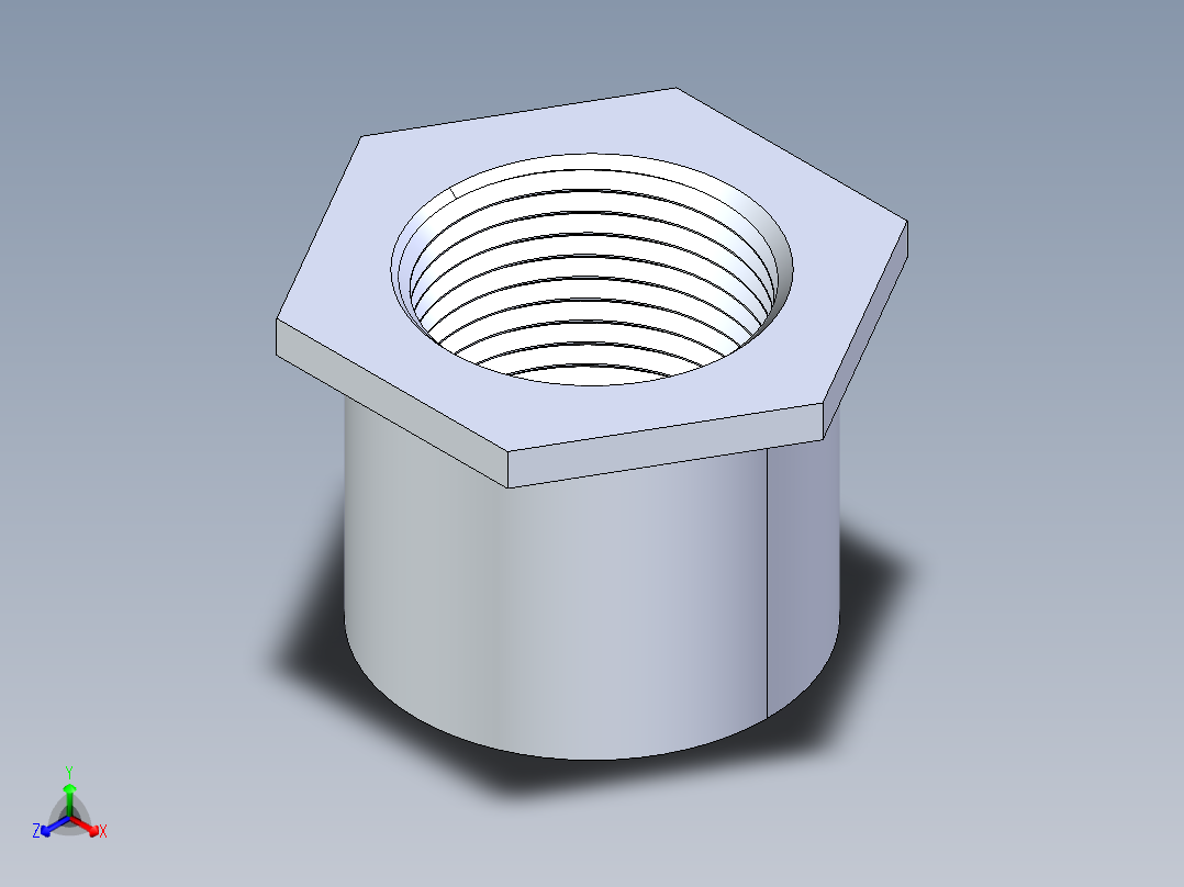 CPVC管件17-Sch80_ReducerBushing_FPTxSPIG_9838-131_1in x 0.75in主视图
