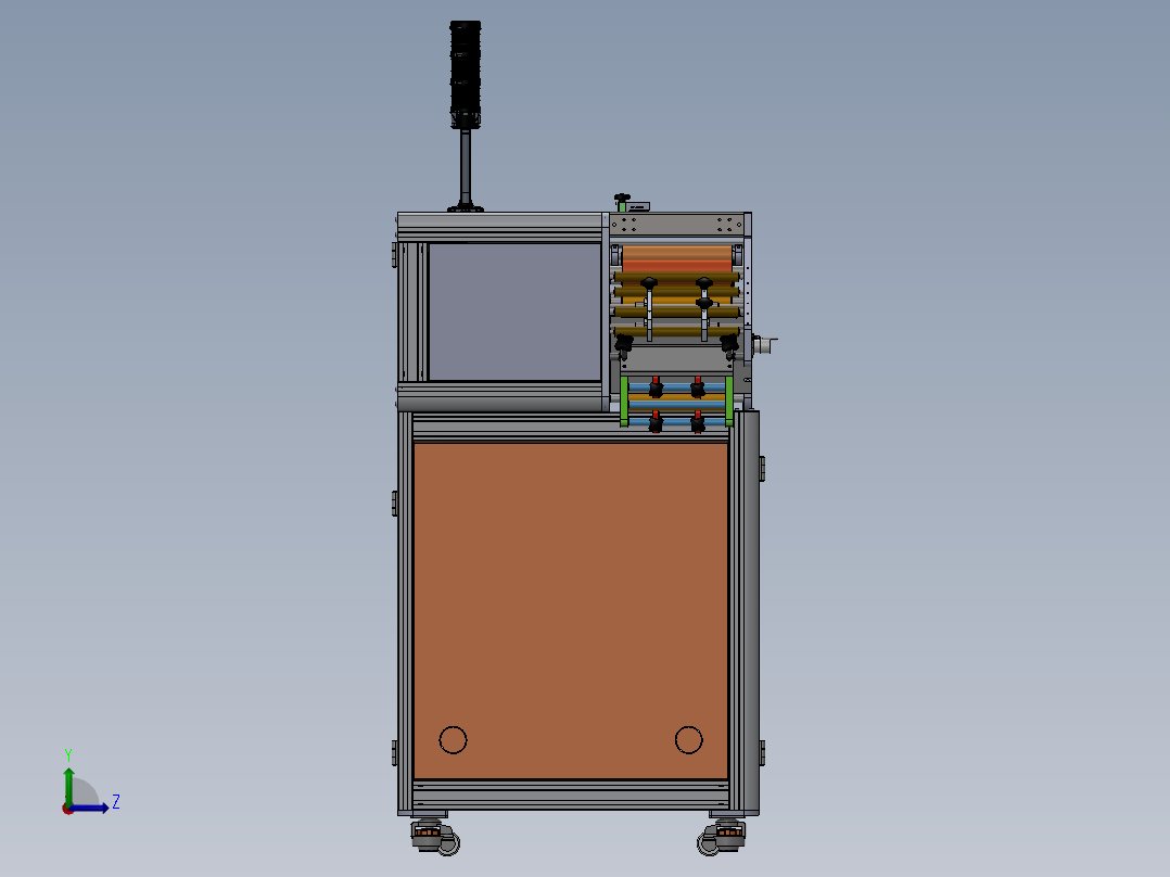 标签检测机左视图