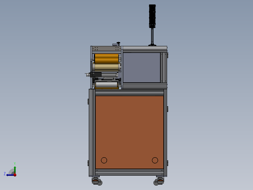 标签检测机右视图