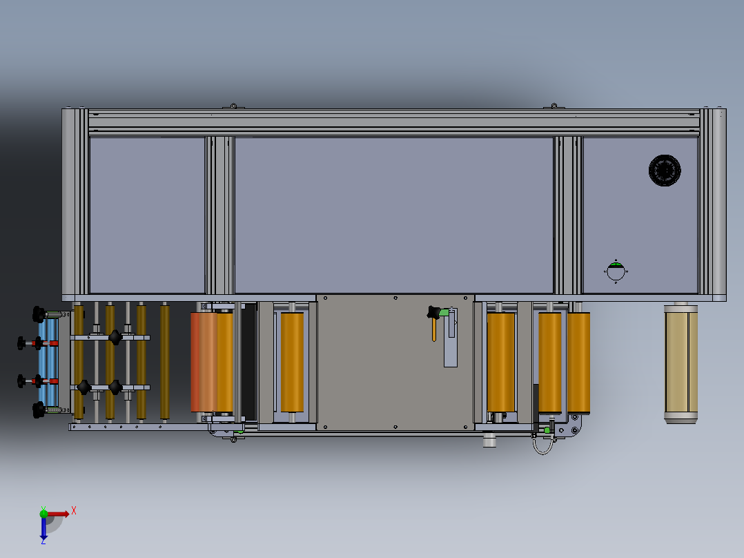 标签检测机俯视图