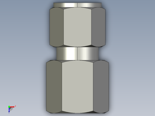 卡套式工业通用硬管接头10_gbu-s俯视缩略图