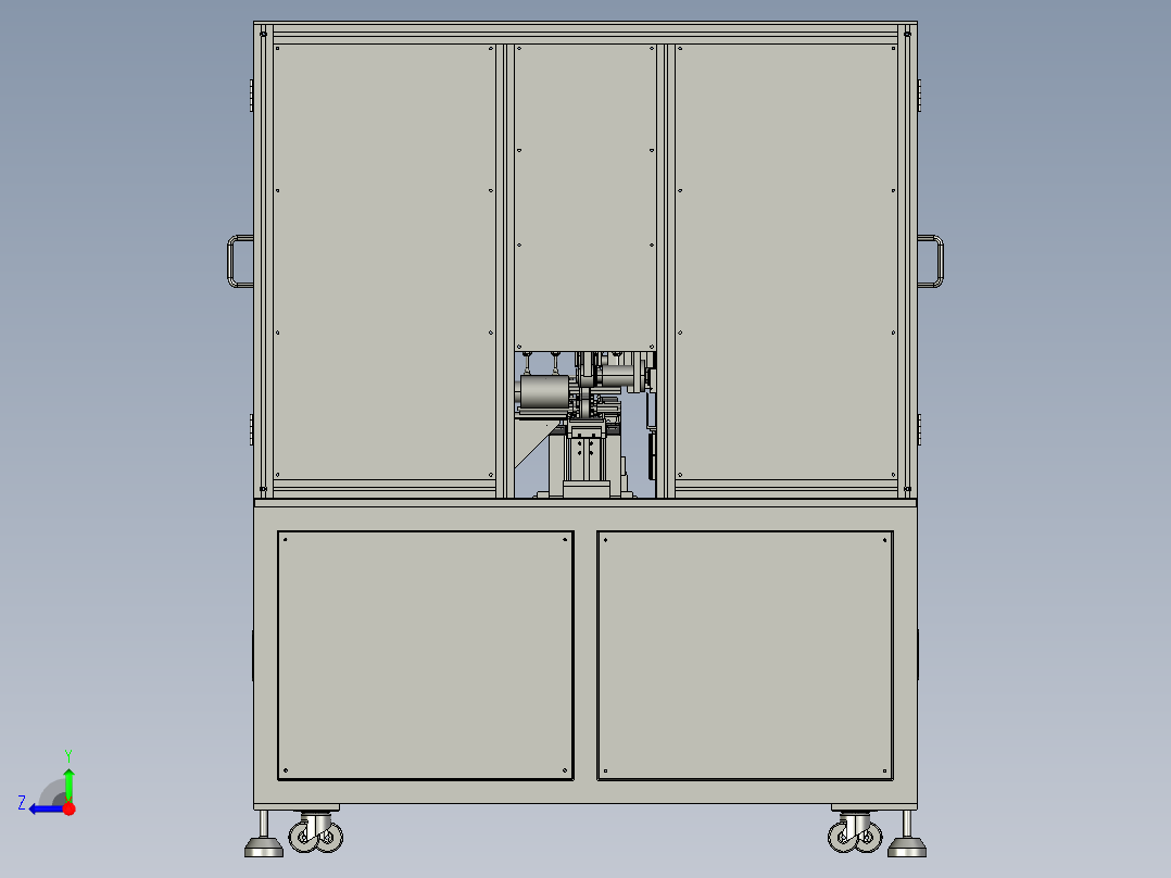 马达转子风叶组装总组图右视图