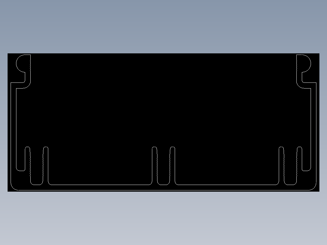 型材-KJN CABLE CONDUIT 40X80 KJN511020.DXF