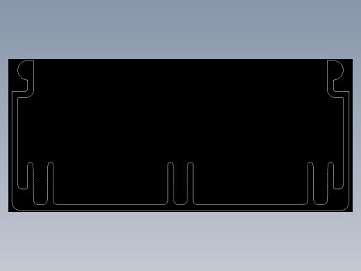 型材-KJN CABLE CONDUIT 40X80 KJN511020.DXF