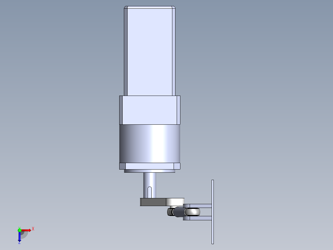 曲柄机构俯视图