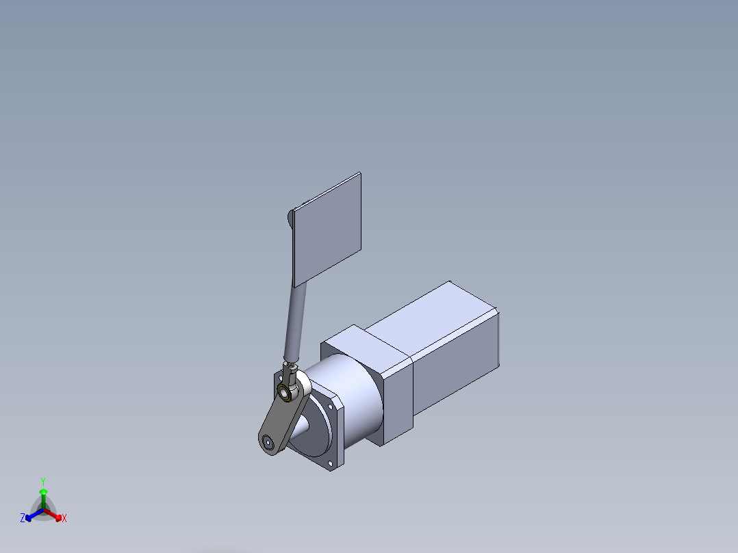 曲柄机构正等轴测图