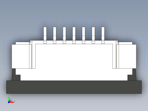 连接器 SM-FFC3B05-07-T前视缩略图