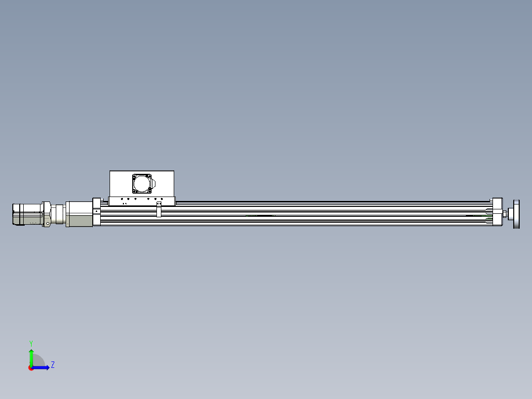 威洛博直线电机模组EB6ZR-L140-S960-LZ575K-Z575K-MS3左视图