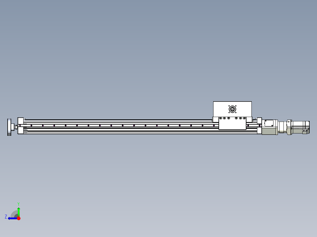 威洛博直线电机模组EB6ZR-L140-S960-LZ575K-Z575K-MS3右视图