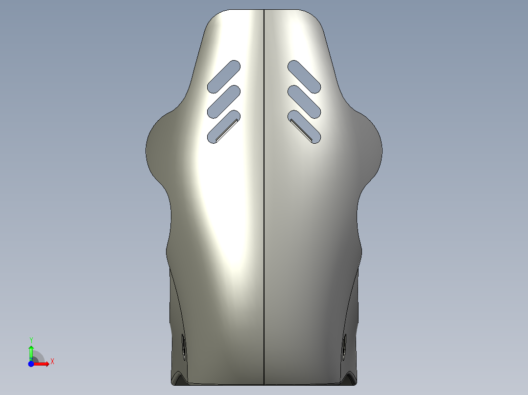 碳纤维桶形座椅carbon-fiber-bucket-seat-stp前视图