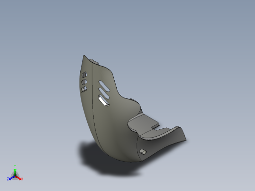 碳纤维桶形座椅carbon-fiber-bucket-seat-stp正等轴测缩略图