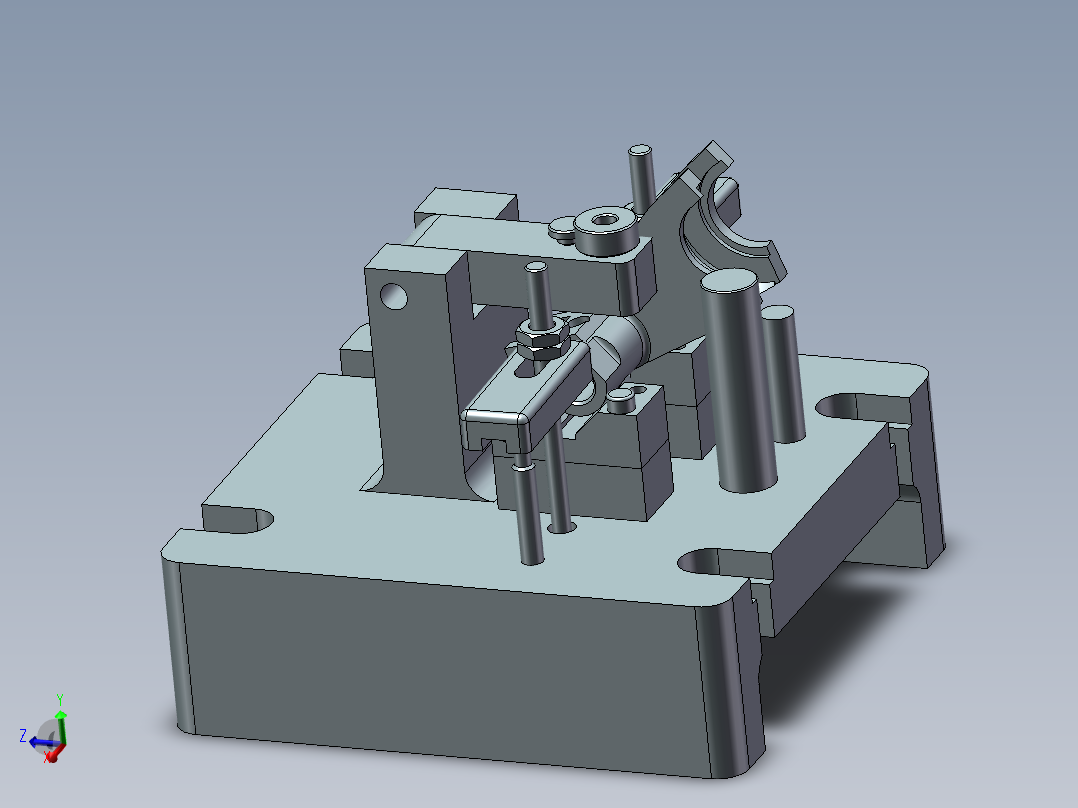倒挡拨叉加工工艺及钻φ8斜孔夹具设计【含三维SolidWorks和UG】