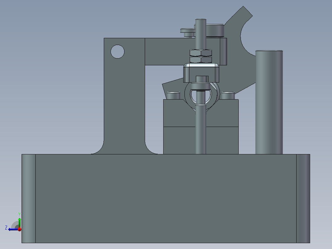 倒挡拨叉加工工艺及钻φ8斜孔夹具设计【含三维SolidWorks和UG】右视图