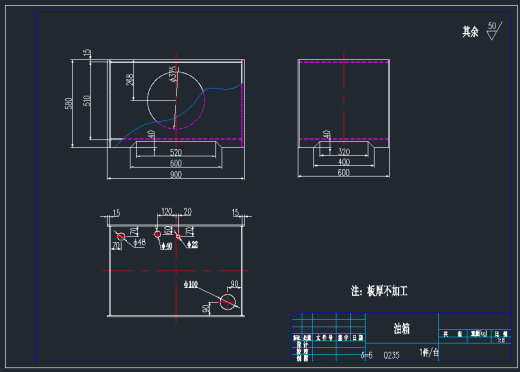 小型液压站CAD图纸缩略图