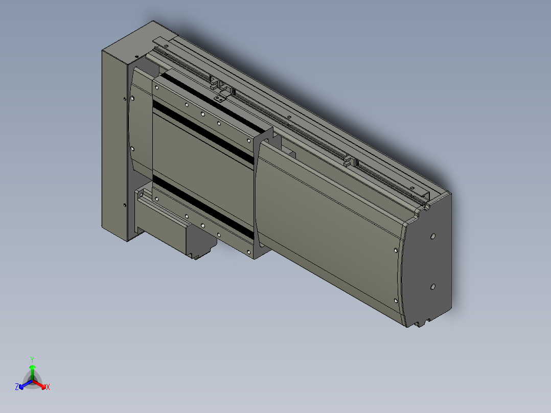 VF丝杆传动-一般环境VF22-S250-BL主视图