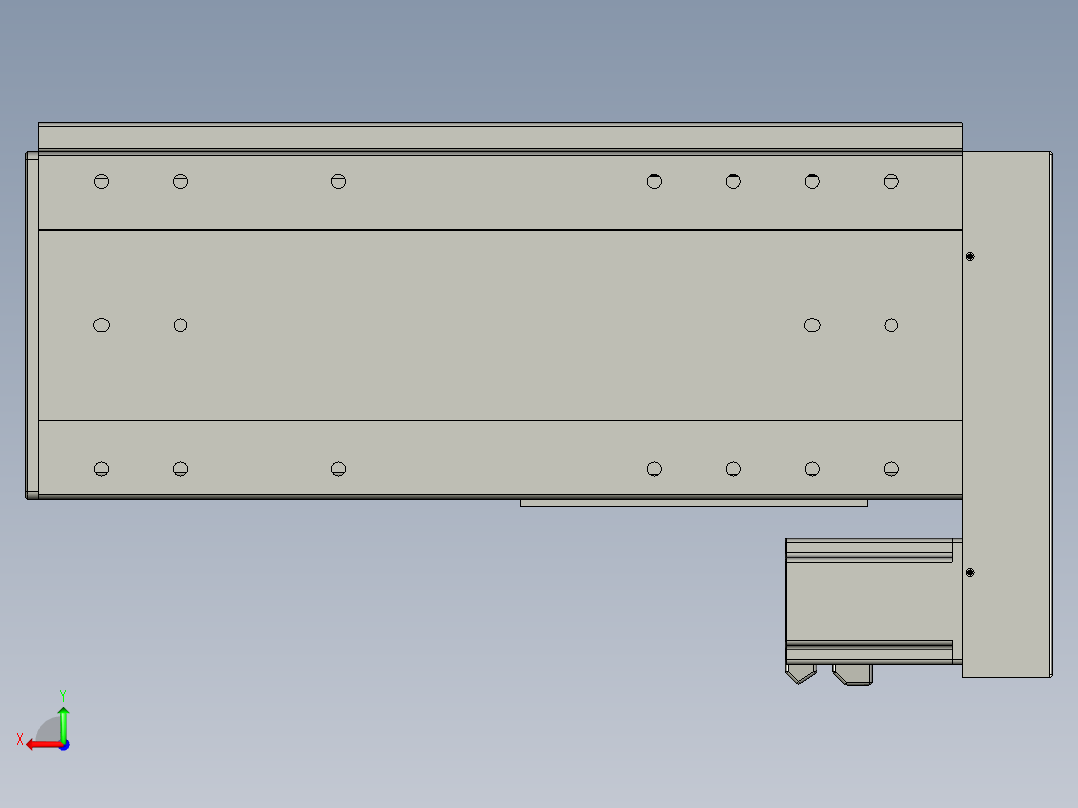 VF丝杆传动-一般环境VF22-S250-BL后视图