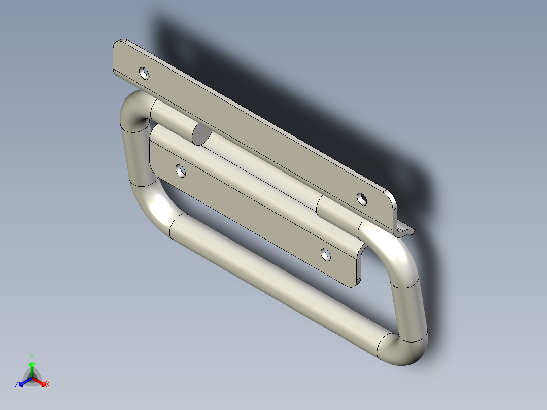金属把手1正等轴测图