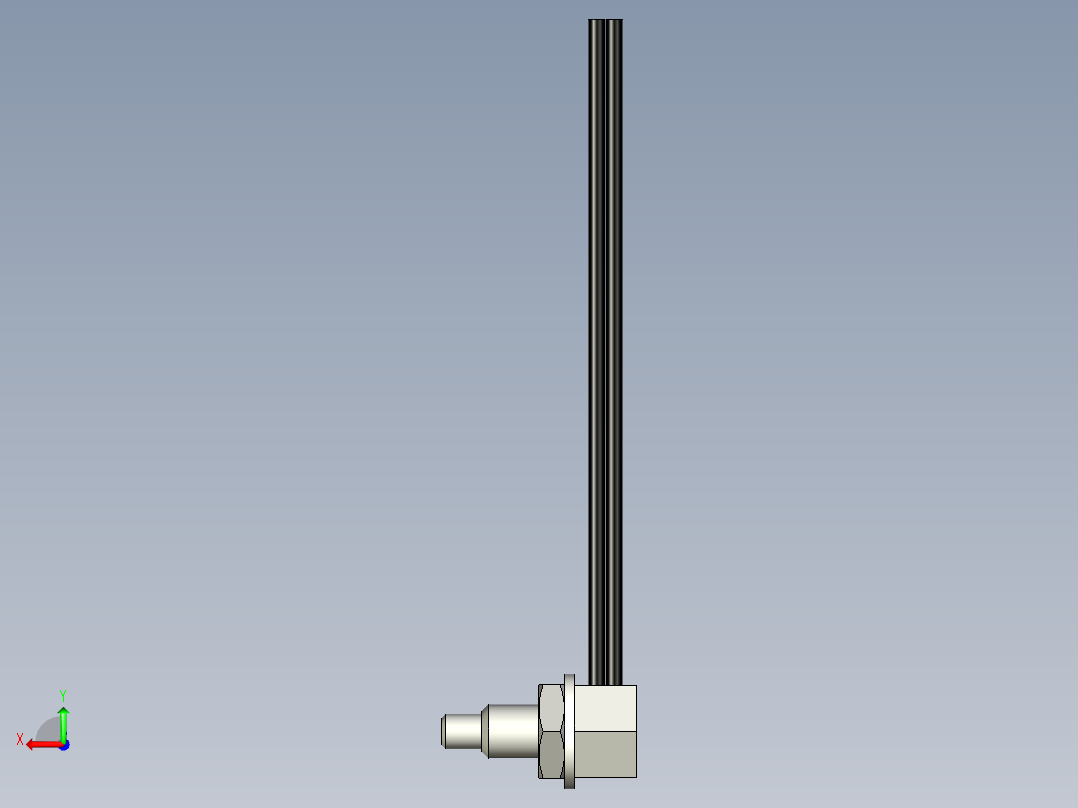 直角光纤_漫反射型FR-Y33后视图