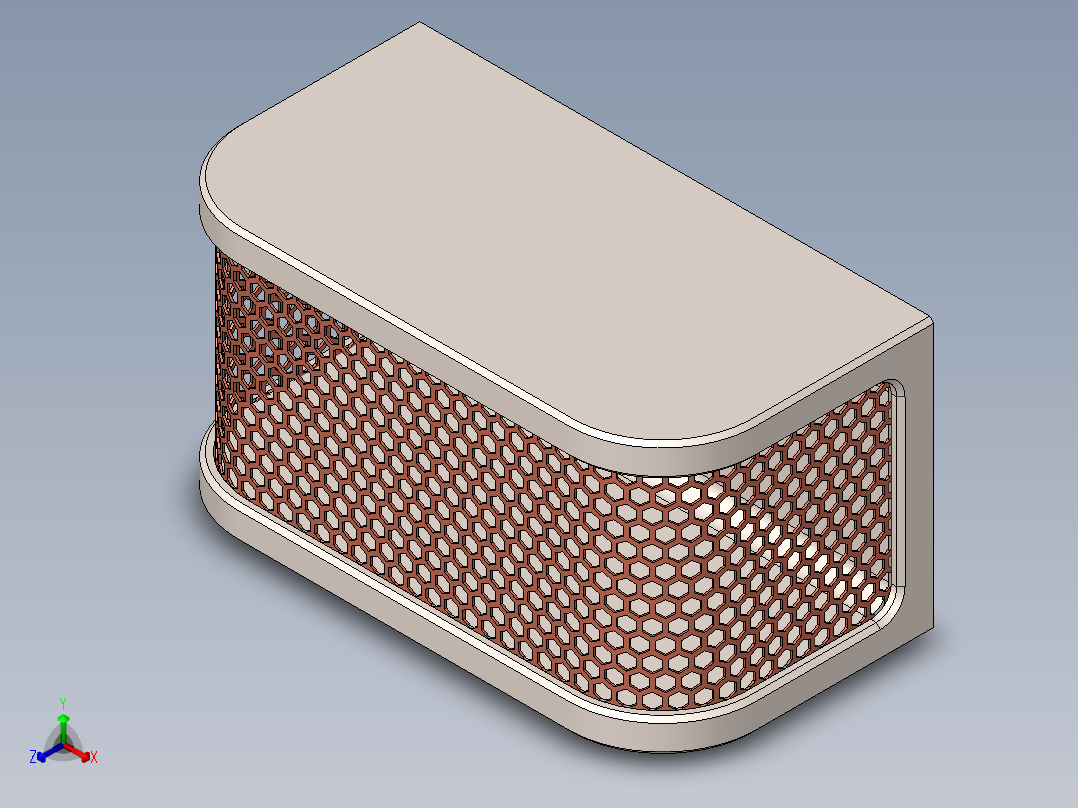 金属盒正等轴测图