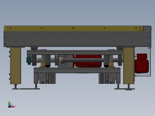 500KG直角换向辊道线sw18可编辑前视缩略图