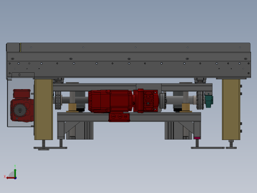 500KG直角换向辊道线sw18可编辑后视缩略图
