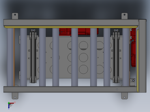 500KG直角换向辊道线sw18可编辑俯视缩略图