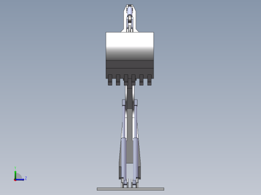 挖机臂模型左视缩略图