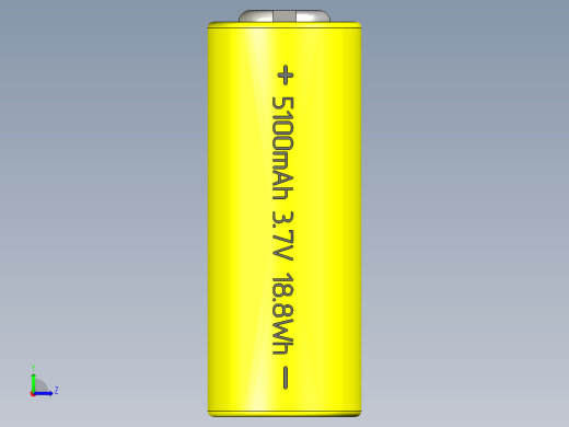 电池 26650 5100mAh左视缩略图