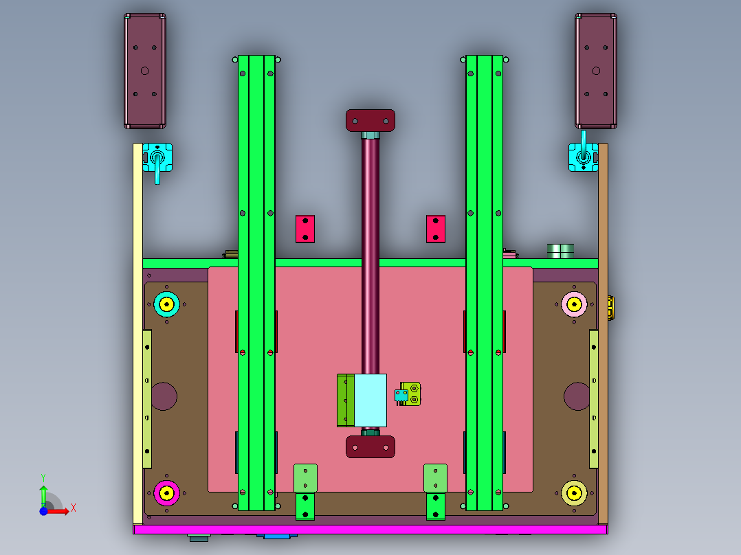 自动化水胶贴合设备前视图