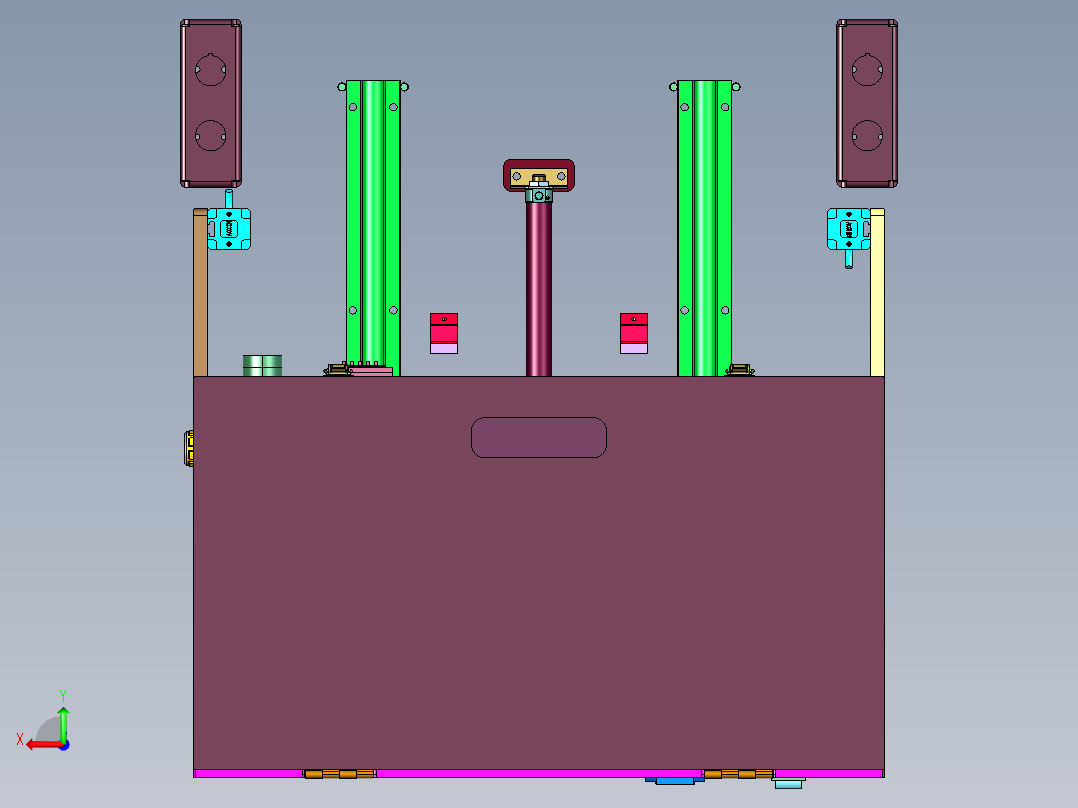自动化水胶贴合设备后视图
