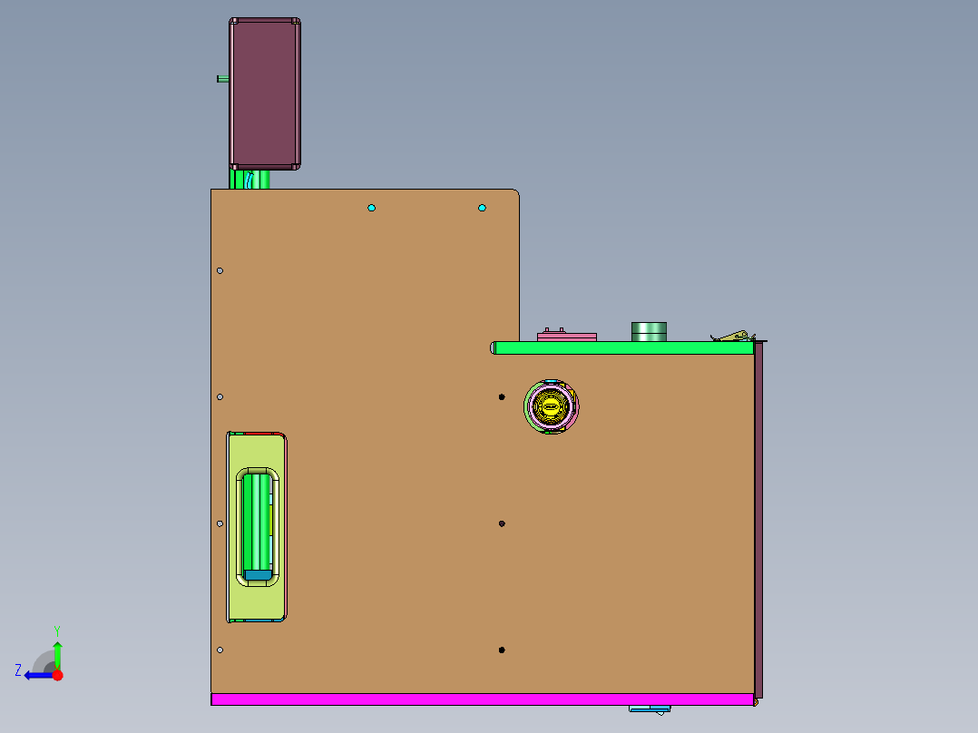 自动化水胶贴合设备右视图