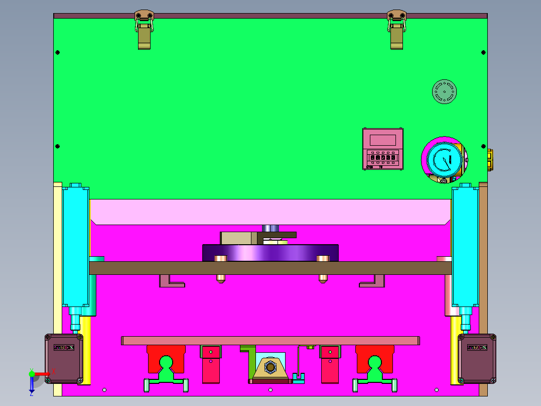自动化水胶贴合设备俯视图